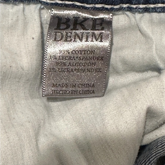 BKE Buckle Nolan Straight Leg 5 Pocket Jeans Mens 34L Stretch Denim Distressed - Picture 15 of 16